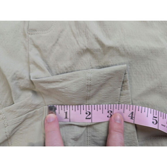 NWT Athleta Trekkie North Short Womens 18 Beige Ripstop Lightweight Hiking Camp - Picture 9 of 10